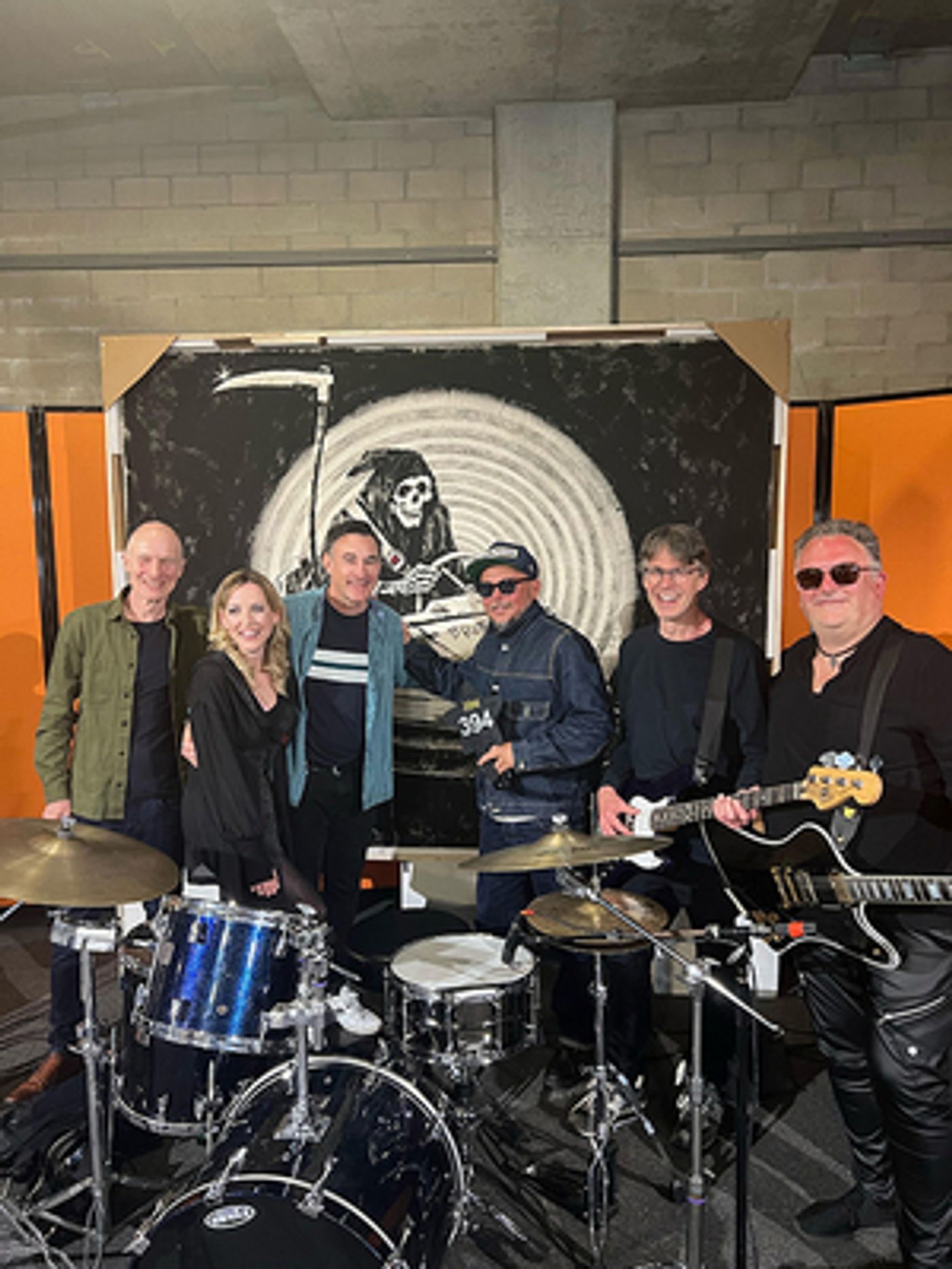 Banksy's 'Brace Yourself!' Grim Reaper Painting Given To A British Band Sold at Julien's Auctions  Image