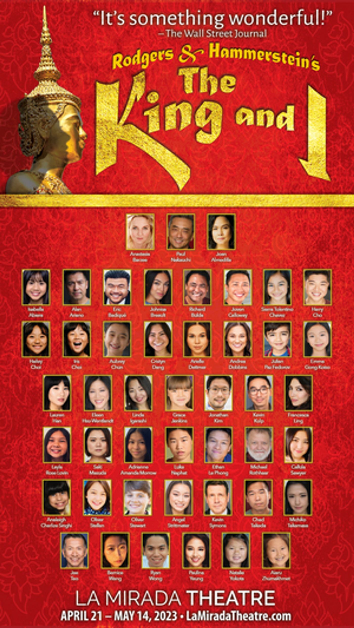 Paul Nakauchi, Anastasia Barzee & More to Star in THE KING AND I at La Mirada Theatre  Image