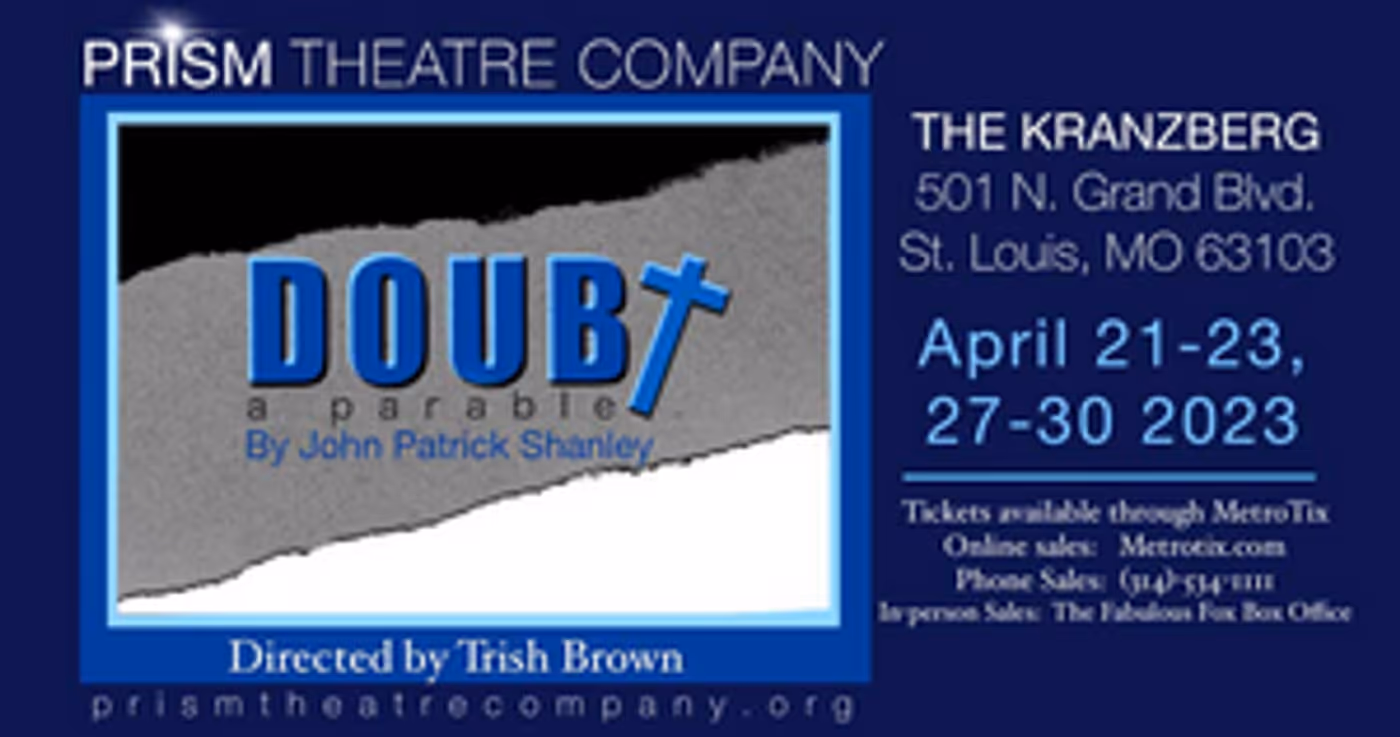 Tickets on Sale For Prism Theatre Company's DOUBT: A PARABLE  Image