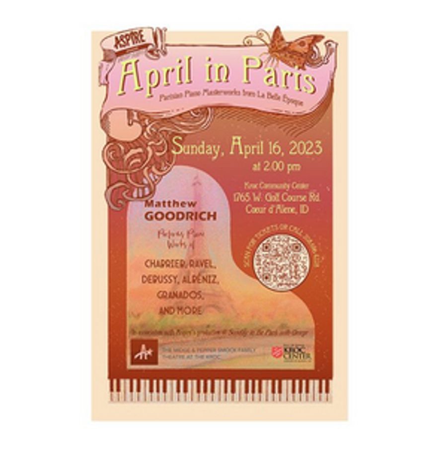 Aspire Presents Matthew Goodrich in APRIL IN PARIS This Month Image