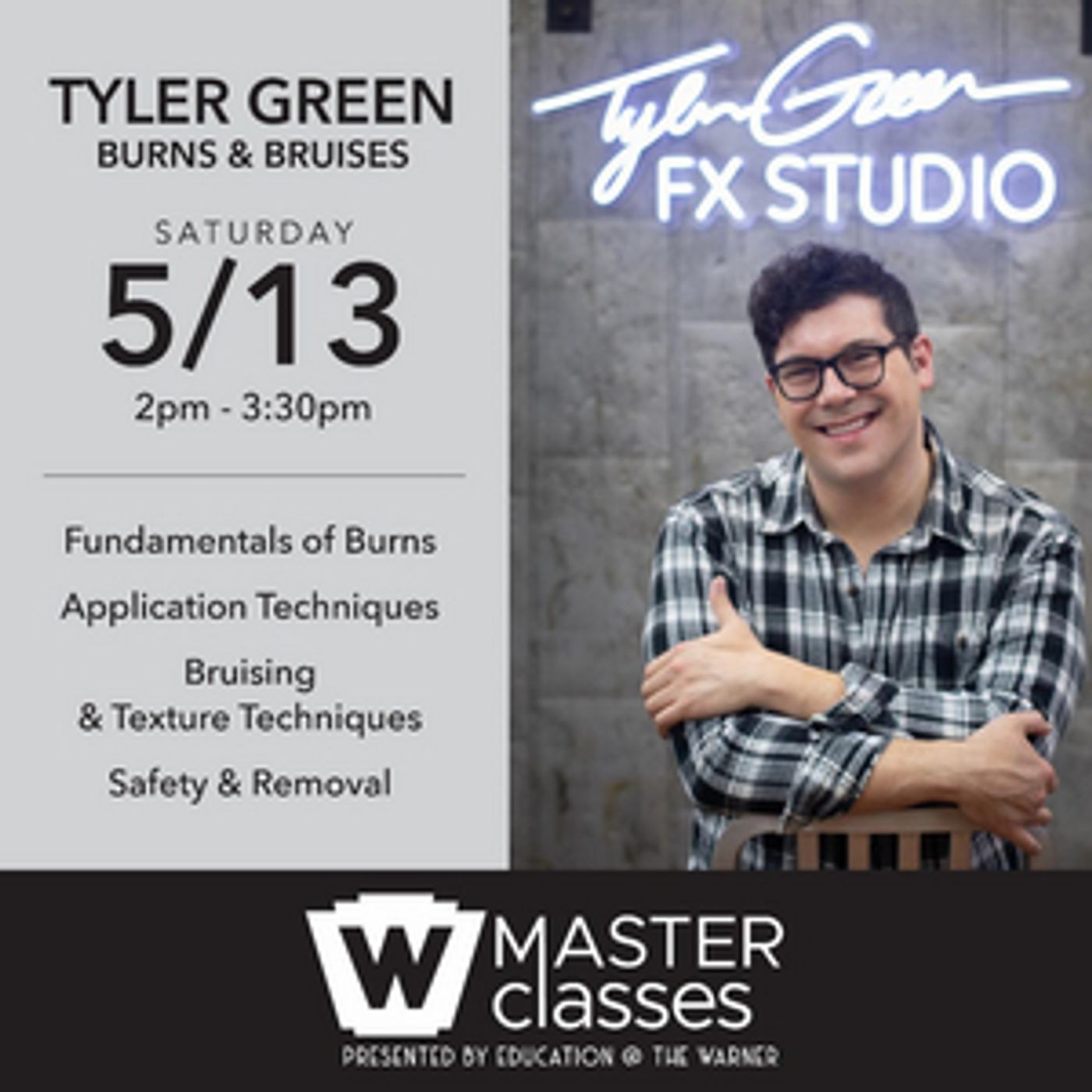 Education @ the Warner Presents Special Effects: Burns – A Master Class with Tyler Green, May 13  Image
