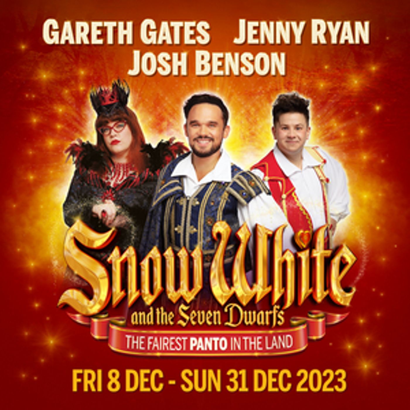 Cast Set For SNOW WHITE Panto at Darlington Hippodrome  Image
