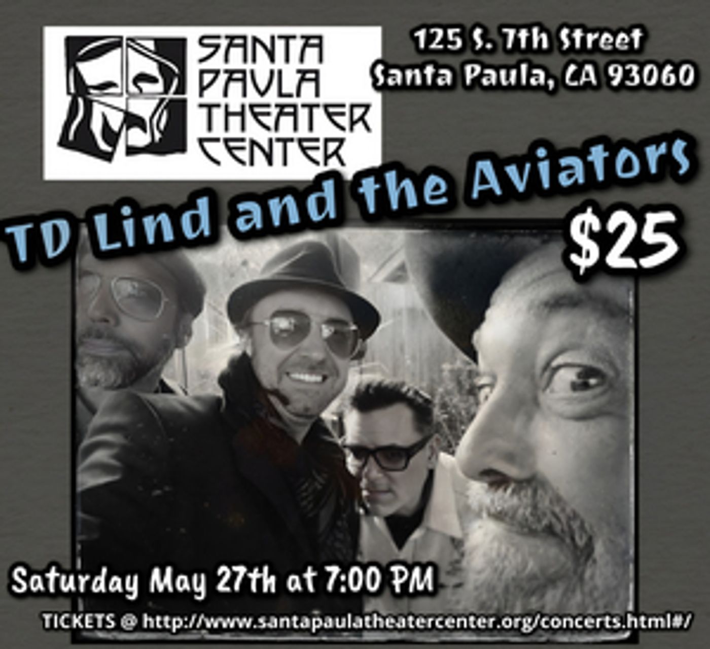 TD LIND AND THE AVIATORS Come to The Santa Paula Theater Center in May  Image