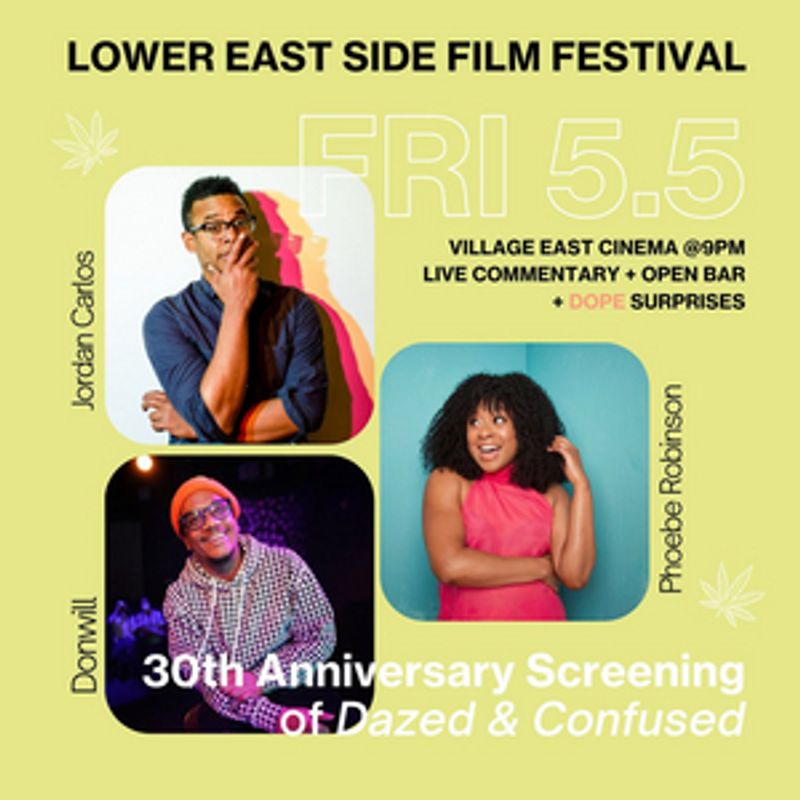 Jordan Carlos And Phoebe Robinson To Host Special 30th Anniversary Screening Of DAZED AND CONFUSED Image