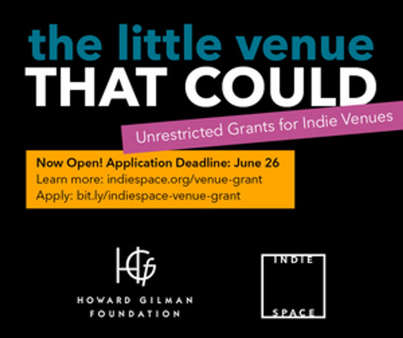 IndieSpace to Launch The Little Venue That Could Program  Image