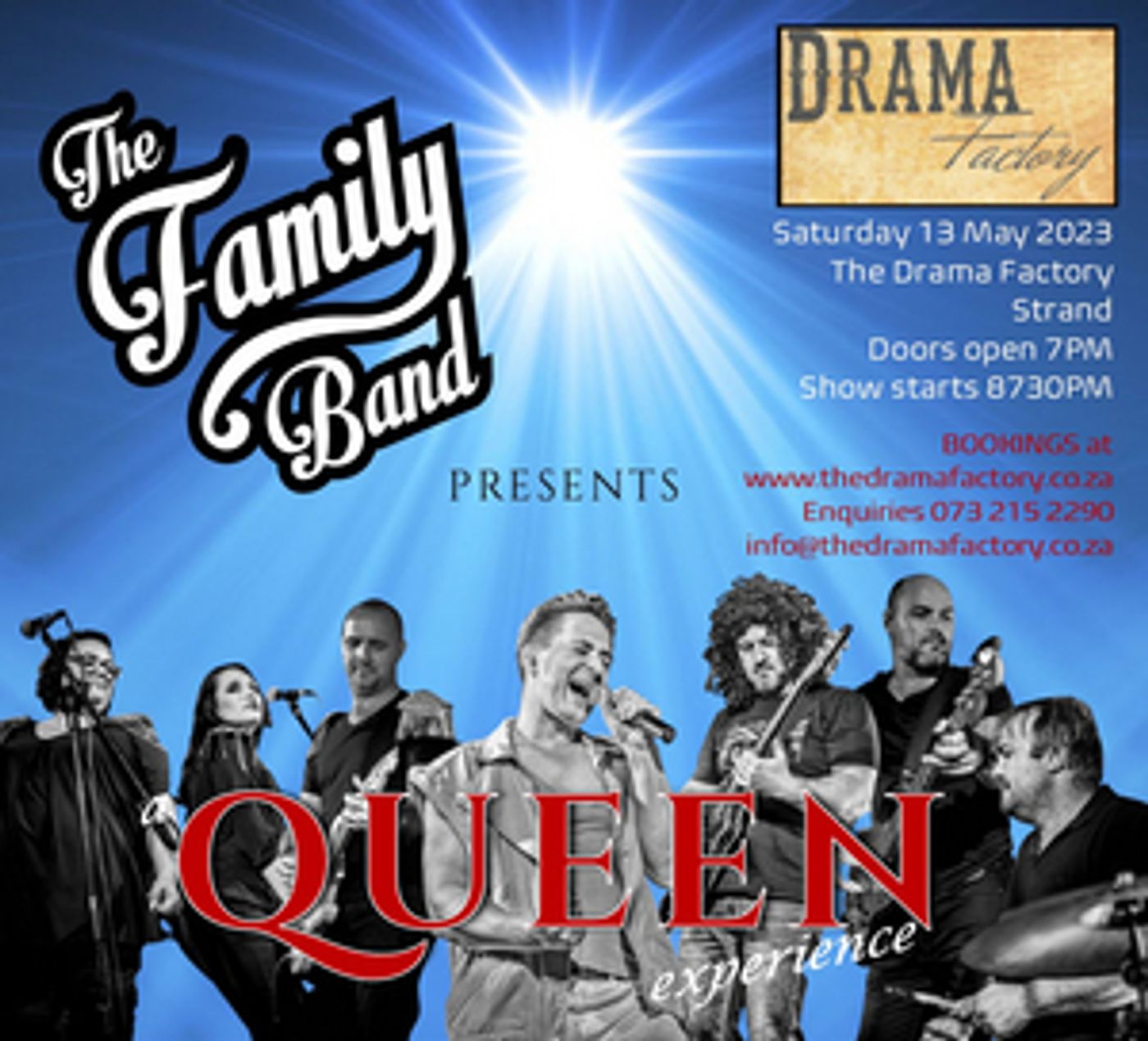 The Family Band Presents A QUEEN Experience at The Drama Factory This Month  Image