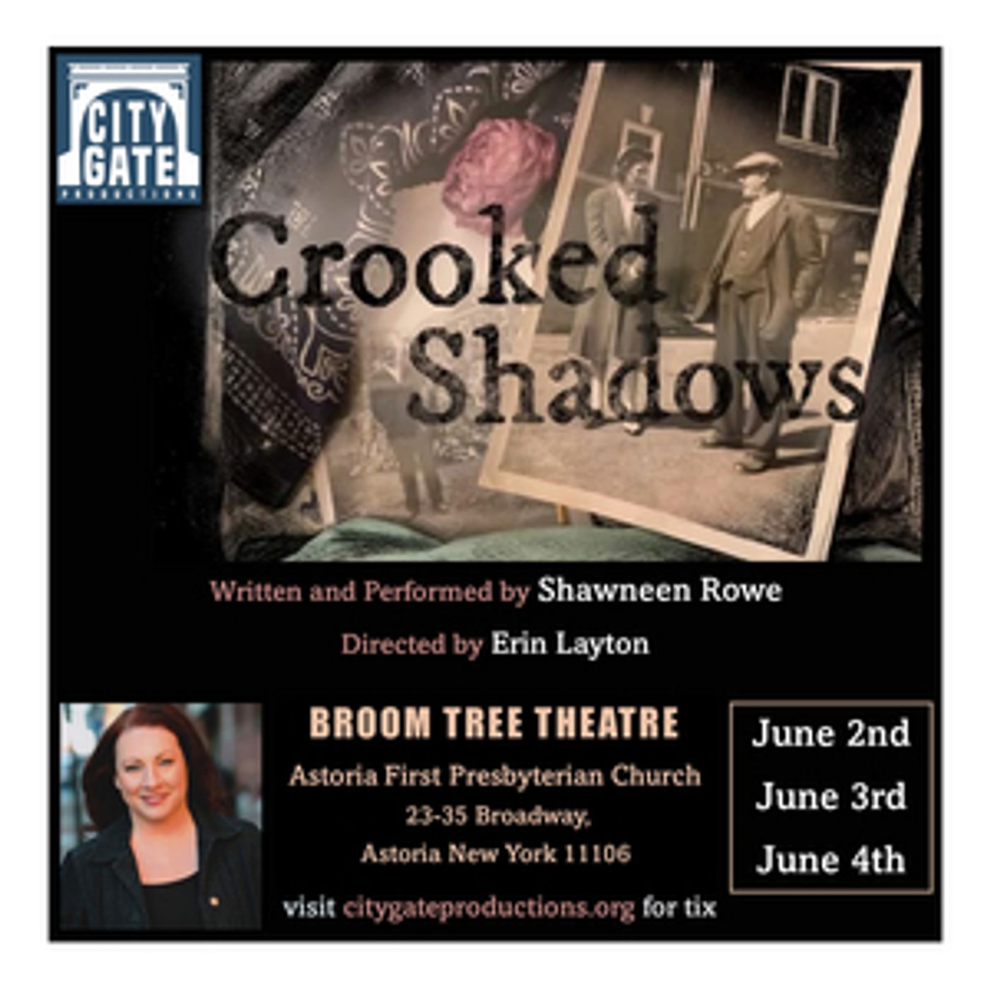 City Gate Productions Presents CROOKED SHADOWS, A Solo Show About The Italian Immigrant Experience  Image