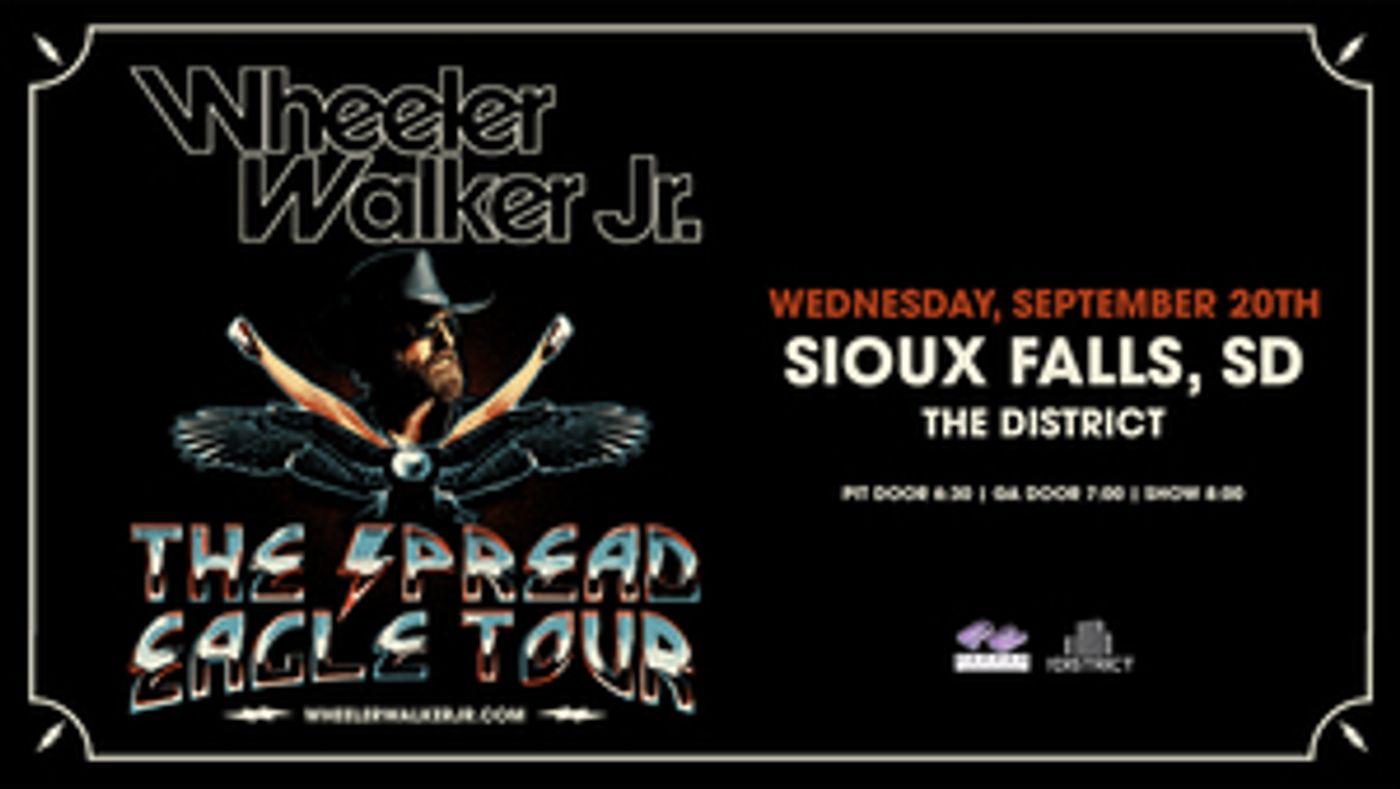 Wheeler Walker Jr. Comes to The District in Sioux Falls in September  Image