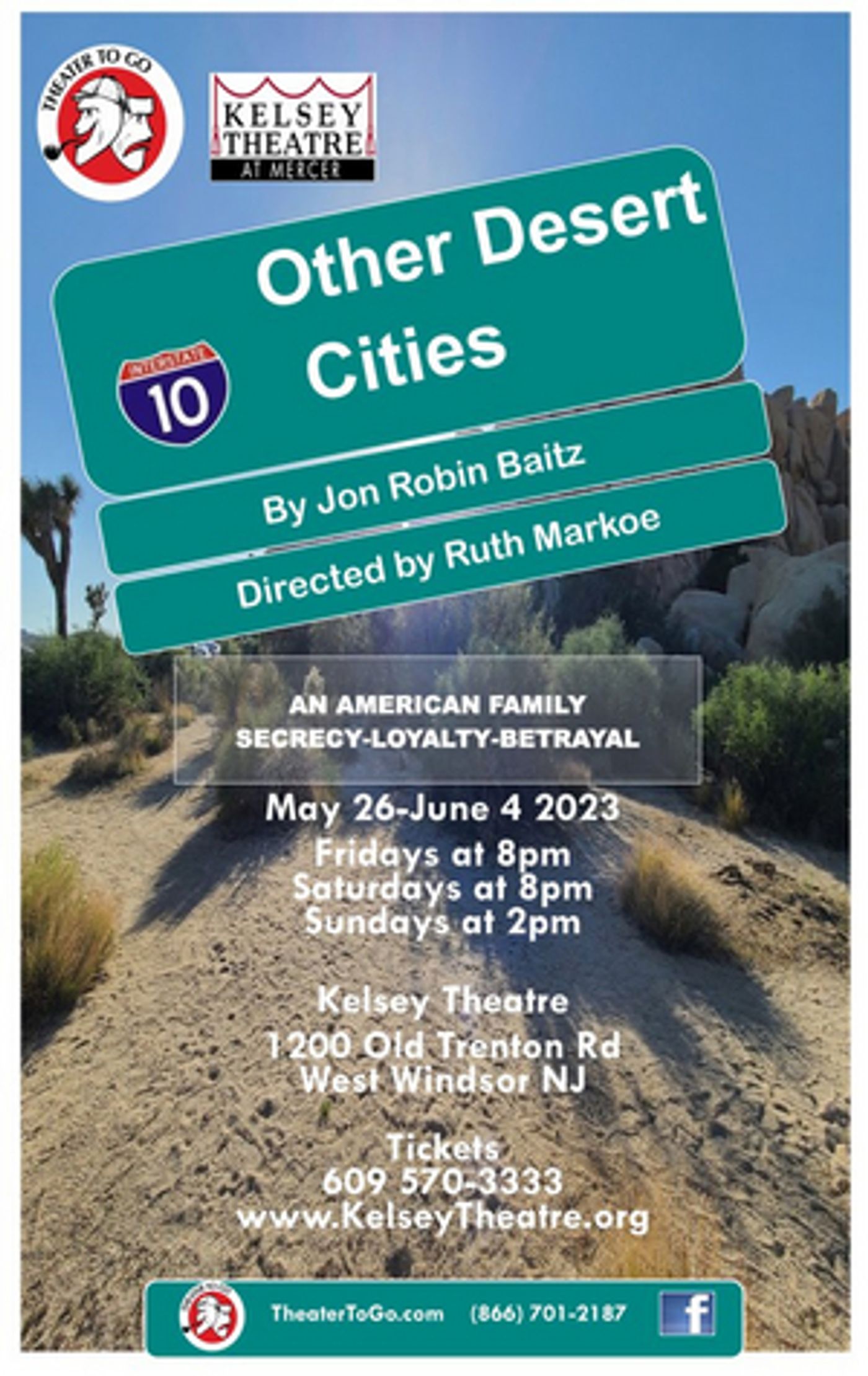 OTHER DESERT CITIES Comes to Kelsey Theatre  Image