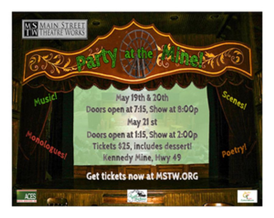 Main Street Theatre Works Presents PARTY AT THE MINE! Fundraising Event This Month Image