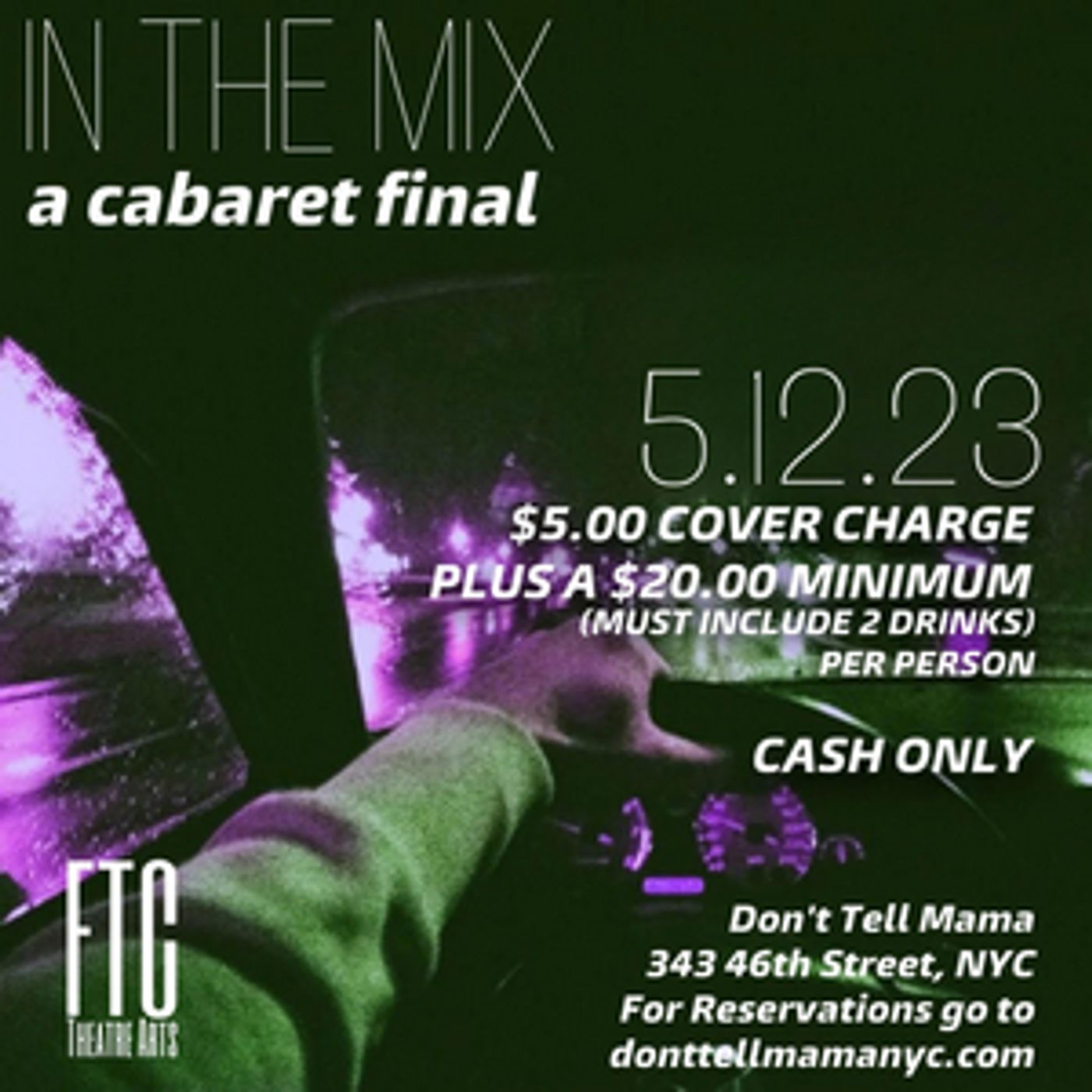 FTC Theatre Arts Returns to Don't Tell Mama  Image