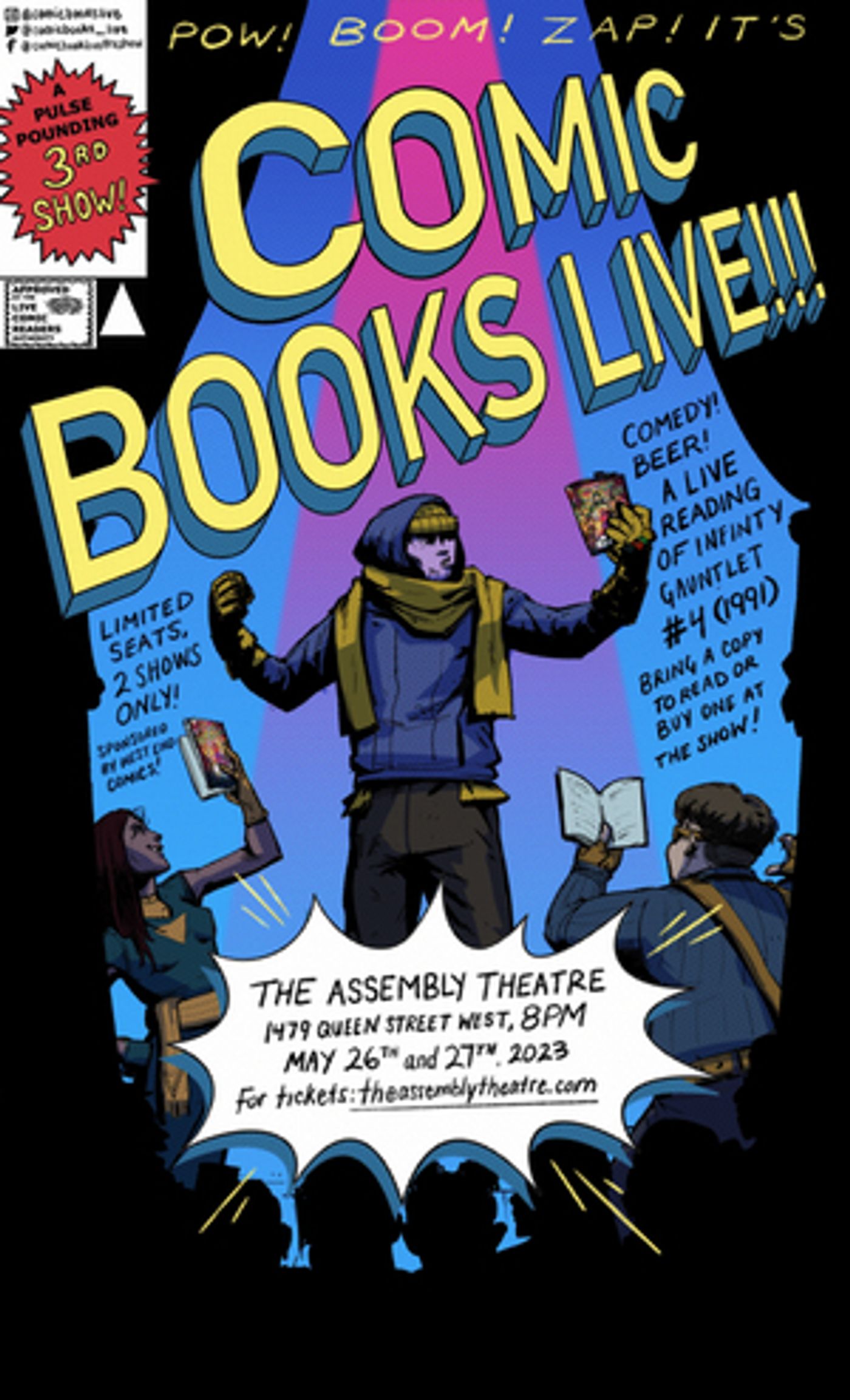 COMIC BOOKS LIVE!!! Returns to the Assembly Theatre This Month  Image
