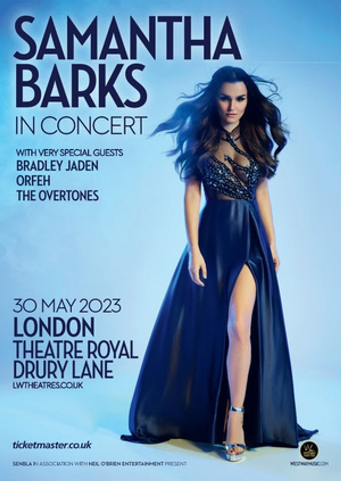 Bradley Jaden, Orfeh, and The Overtones Will Appear as Special Guests For Samantha Barks In Concert At Theatre Royal Drury Lane  Image