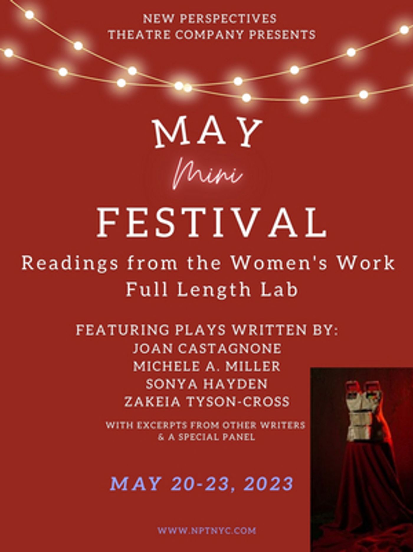 New Perspectives Theatre Company's May Mini Festival of Staged Readings Kicks off This Weekend  Image