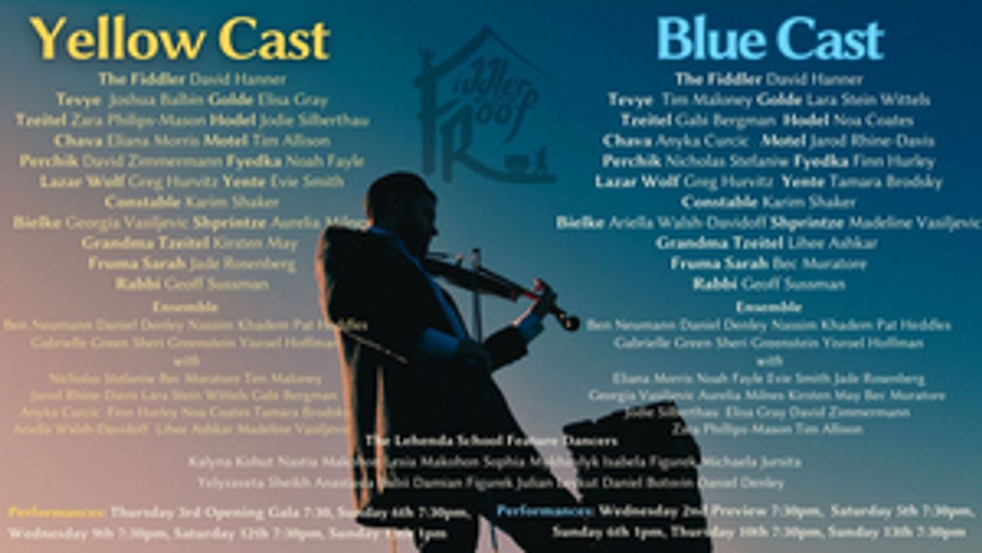 FIDDLER ON THE ROOF Comes to St Kilda in August  Image