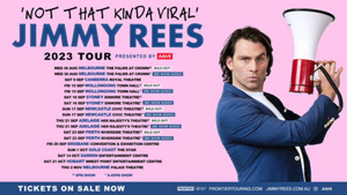 Jimmy Rees Adds Second Adelaide Show to 'Not That Kinda Viral' Tour
