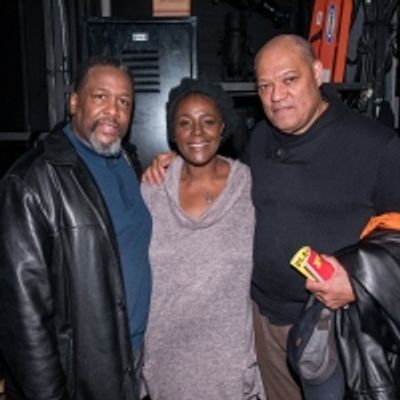 Photos: Laurence Fishburne Visits DEATH OF A SALESMAN
