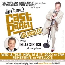 JIM CARUSO'S CAST PARTY Returns to Feinstein's at Vitello's Next Week