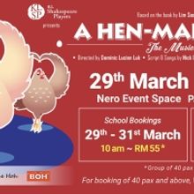 A HEN-MADE TALE Comes to PJPAC This Month