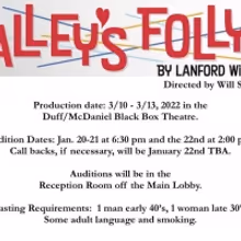 The Whole Backstage Theatre Announces Auditions For TALLEY'S FOLLY