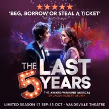 THE LAST FIVE YEARS Will Transfer to The West End in September