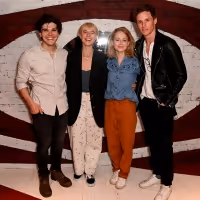 Photo: Former Emcee & Sally Bowles, Eddie Redmayne & Jessie Buckley, Visit CABARET