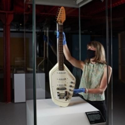 Photo Flash: Ian Curtis' Iconic Guitar Returns To Manchester For Exhibition