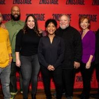 Photos: The Company of BETWEEN RIVERSIDE AND CRAZY Meets the Press!