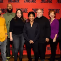 Photos: The Company of BETWEEN RIVERSIDE AND CRAZY Meets the Press!