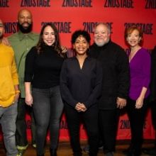 Photos: The Company of BETWEEN RIVERSIDE AND CRAZY Meets the Press!