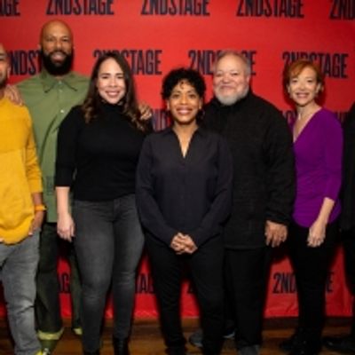 Photos: The Company of BETWEEN RIVERSIDE AND CRAZY Meets the Press!
