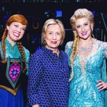 Photo Flash: Hillary Clinton Visits FROZEN on Broadway