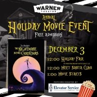Warner Theatre Presents THE NIGHTMARE BEFORE CHRISTMAS Holiday Movie Event in…