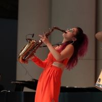 Photo Flash: Jazz Musician Grace Kelly Visits Usdan Summer Camp For The Arts