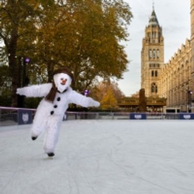 Photo Flash: Take a Peek at THE SNOWMAN, Now In Its Magical 22nd Year, Skating on the Natural History Museum Ice Rink