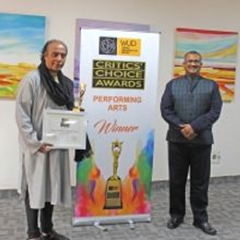 Wasifuddin Dagar honored With WUD Critics' Choice Award