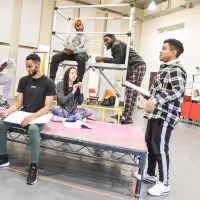 Photo Flash: Inside Rehearsal For CRONGTON KNIGHTS at the Belgrade Theatre Coventry