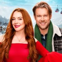 Photos: First Look at Lindsay Lohan & Chord Overstreet in FALLING FOR CHRISTMAS on…