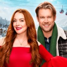 Photos: First Look at Lindsay Lohan & Chord Overstreet in FALLING FOR CHRISTMAS on…