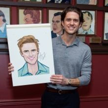 Photos: Tony Award-Winner Aaron Tveit Receives Sardi's Caricature