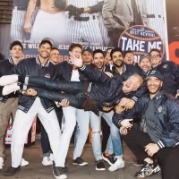 Photos & Video: The Cast of TAKE ME OUT Visits New Billboard in Times Square