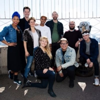 Photo Coverage: THE LIGHTNING THIEF Company Poses Atop the Empire State Building!