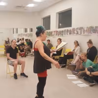 Photo Flash: Rehearsals Underway For Cowardly Scarecrow's CABARET Opening In October