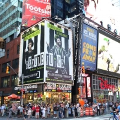 Photo Coverage: BEETLEJUICE Haunts Times Square With New Billboard