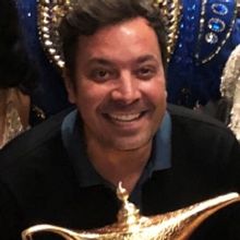 Photo Flash: Jimmy Fallon Stops By ALADDIN On Broadway!