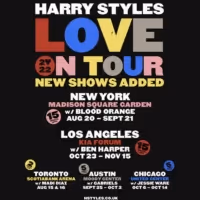 Harry Styles Announces Ten Additional Shows for LOVE ON TOUR 2022, Sells Out All 42…