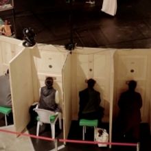 Japan's Moonlight Mobile Theater Launches Performances Viewed Through Peepholes