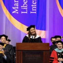 CRAZY RICH ASIANS Screenwriter and Director Adele Lim Gave Speech at Emerson College 