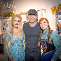 Photo Flash: John Oliver Visits FROZEN on Broadway