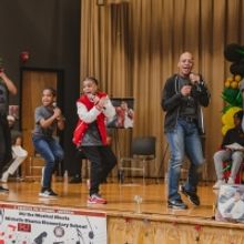 Photos/Video: MJ Cast Celebrates Black History Month with Students at Michelle Obama 